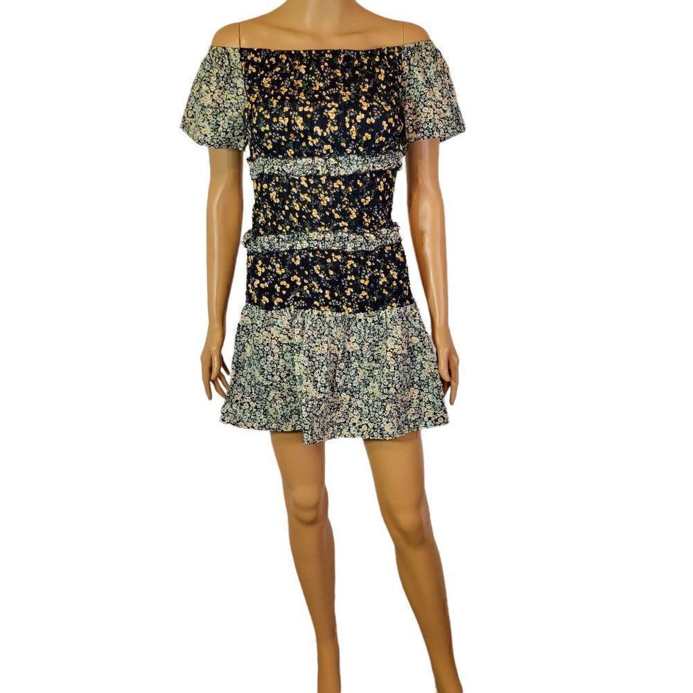 Style House Mini Tiered Floral Dress (Size S)